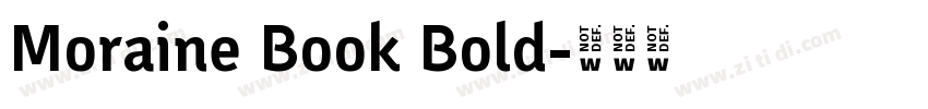 Moraine Book Bold字体转换